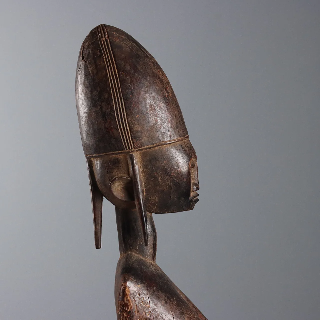 Scultura in legno raffigurante una madre, '900 8