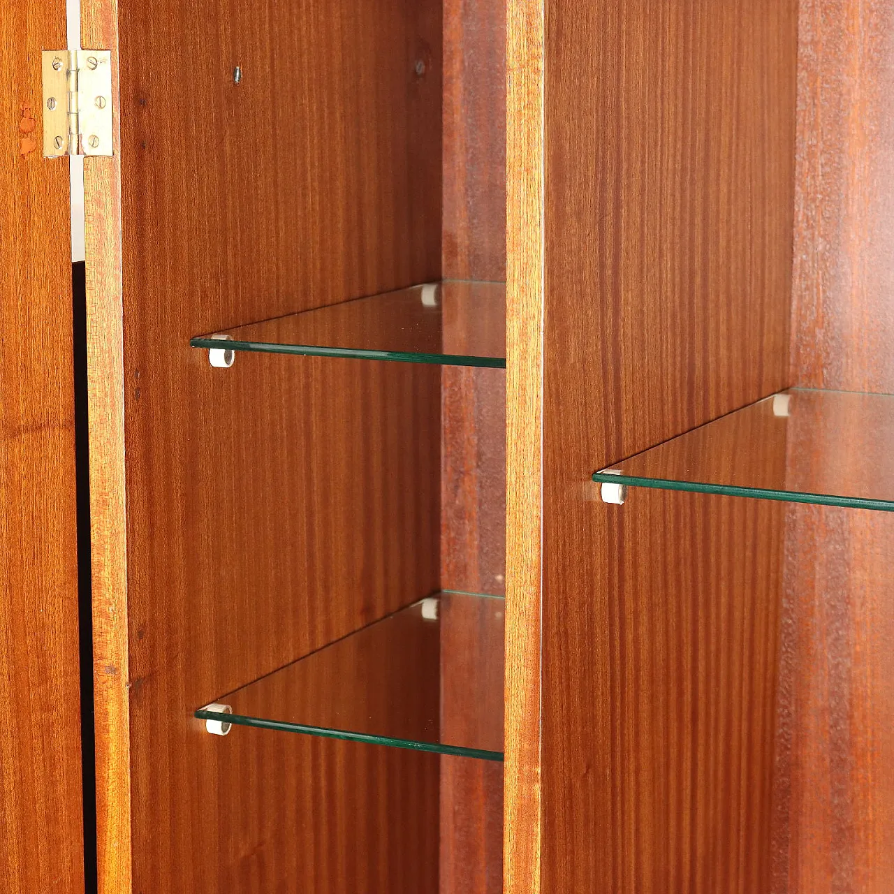 Libreria in legno massello laminato, anni '60 4