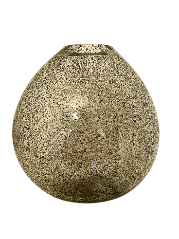 Vaso in vetro di Murano con filamenti organici di Paolo Crepax, 2000