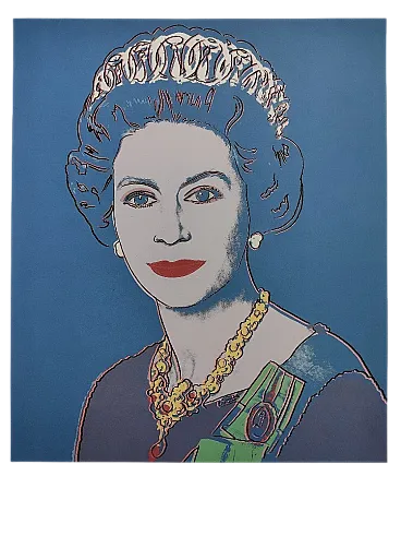 Queen Elisabeth II by Andy Warhol, lithograph, 1980s
