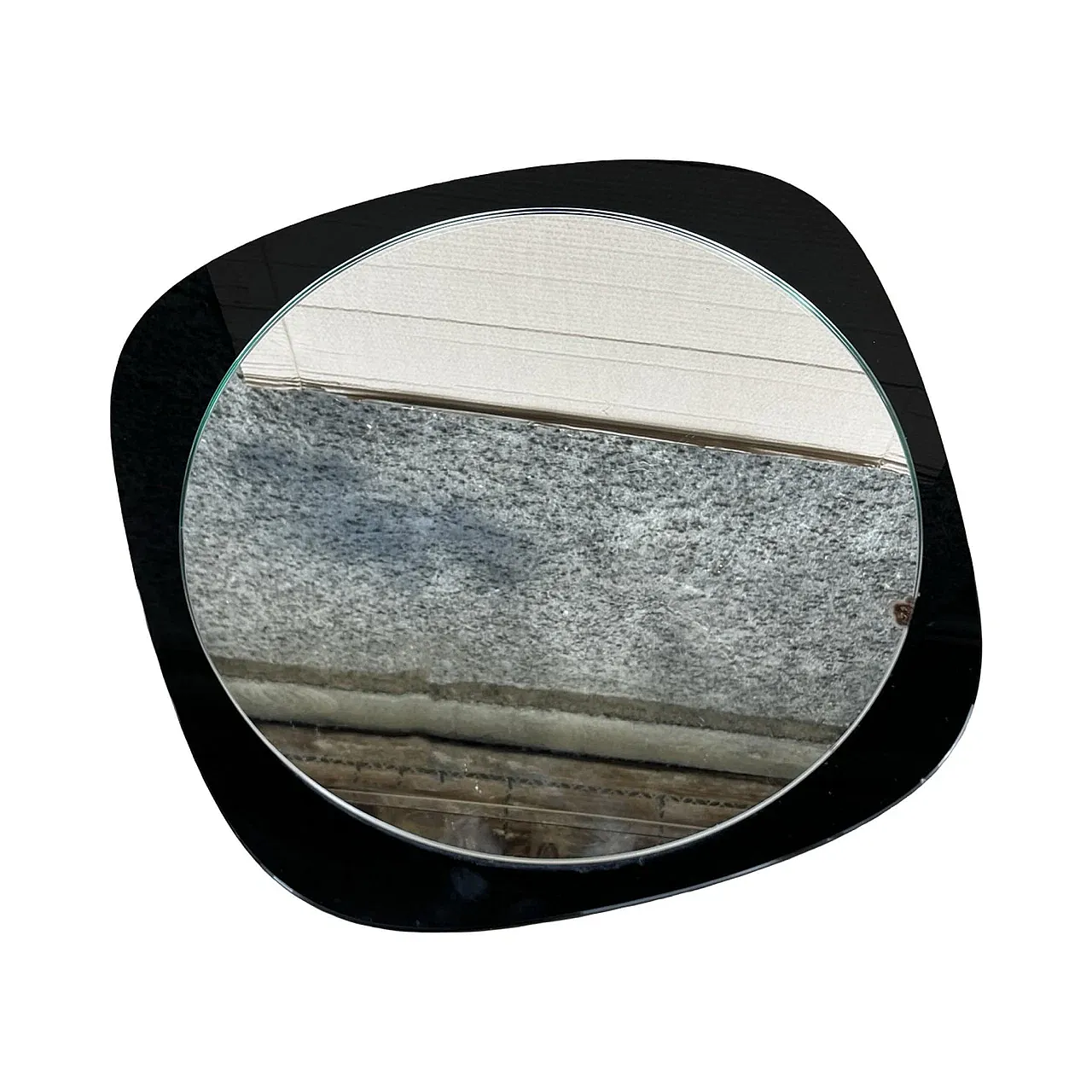 Asymmetrical wall mirror, 1970s 3