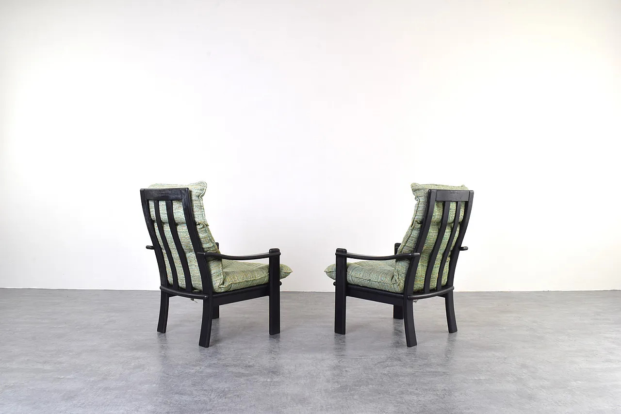 Poltrone e tavolino da caffè Mid-Century, danesi, anni '70 4