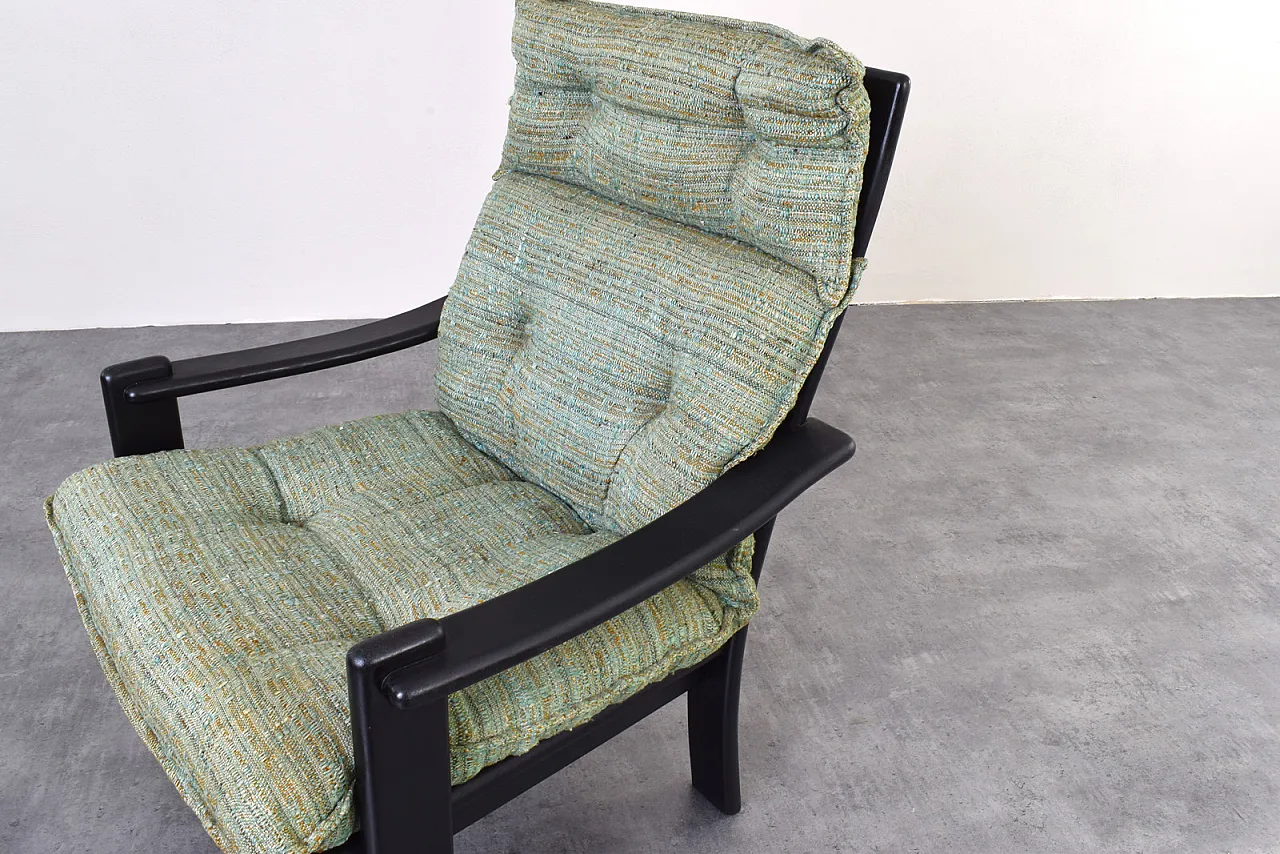 Poltrone e tavolino da caffè Mid-Century, danesi, anni '70 11