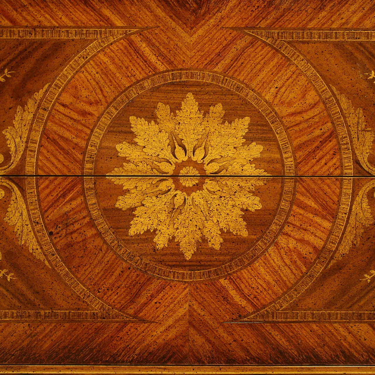 Italian inlaid chest of drawers in Louis XVI style, 20th century 12