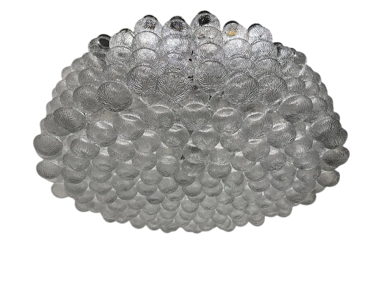 Large Bubble Chandelier in Murano Glass, 1980s 14