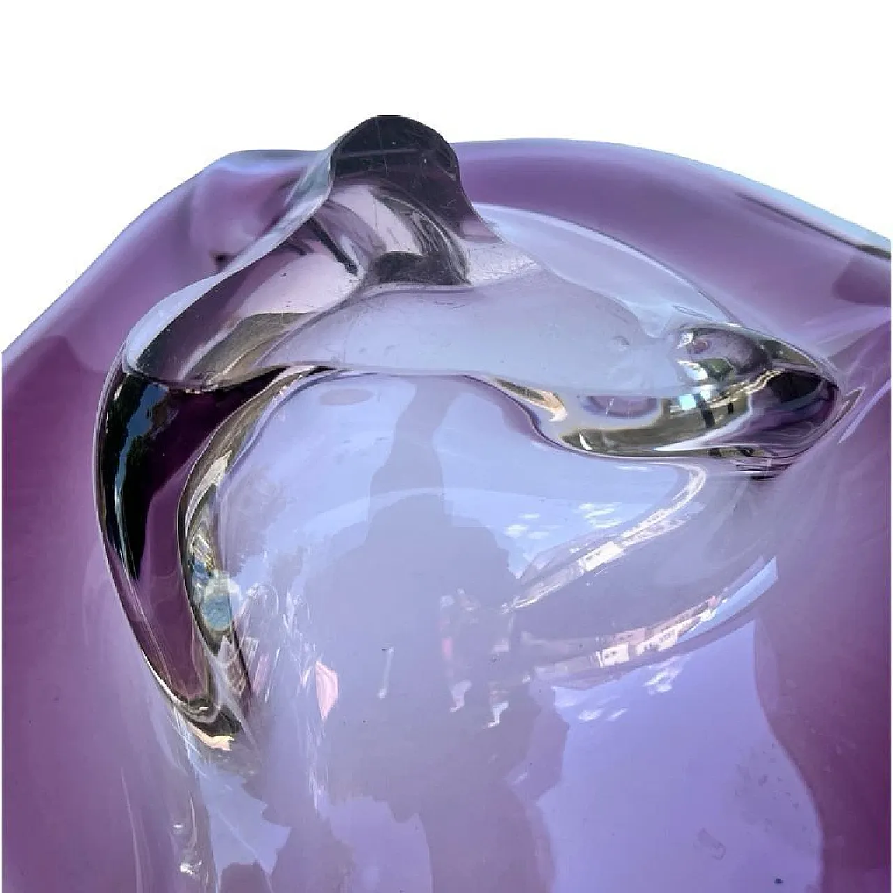Glass bowl by M. Klinger, 1960s 3