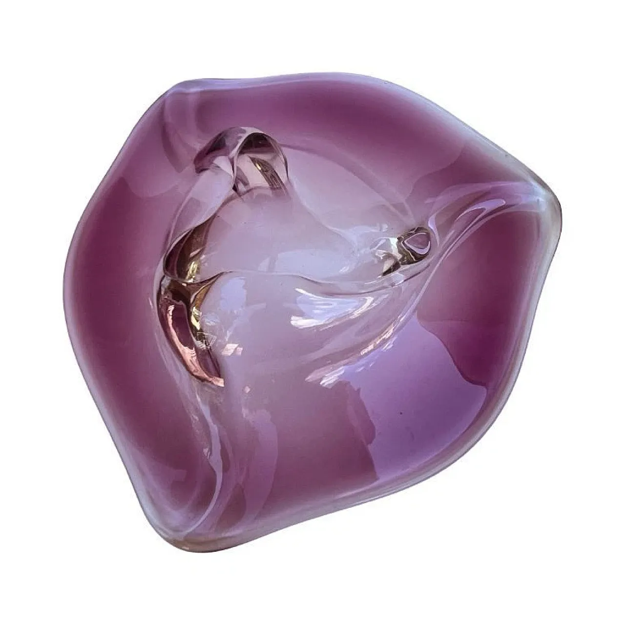 Glass bowl by M. Klinger, 1960s 5