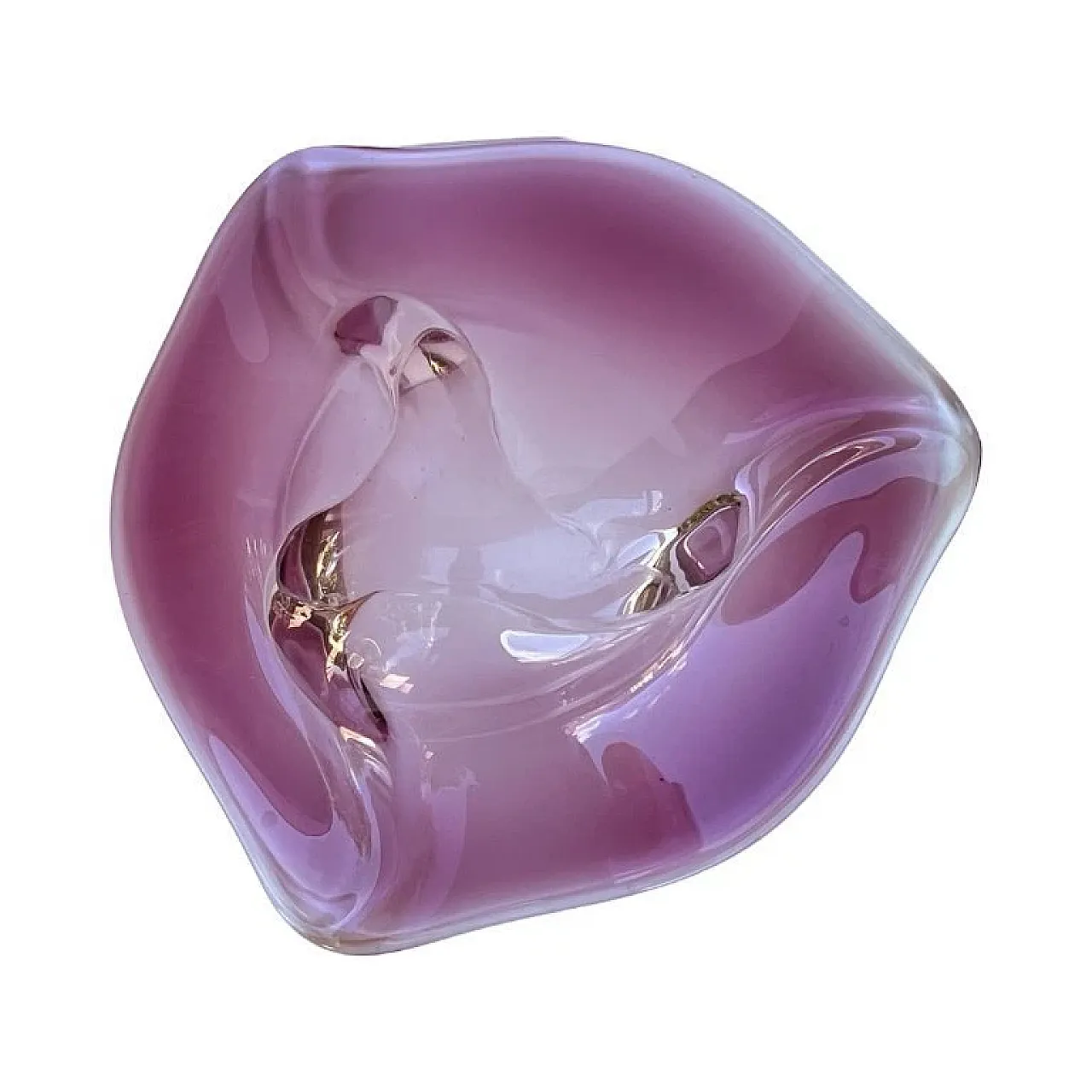 Glass bowl by M. Klinger, 1960s 6