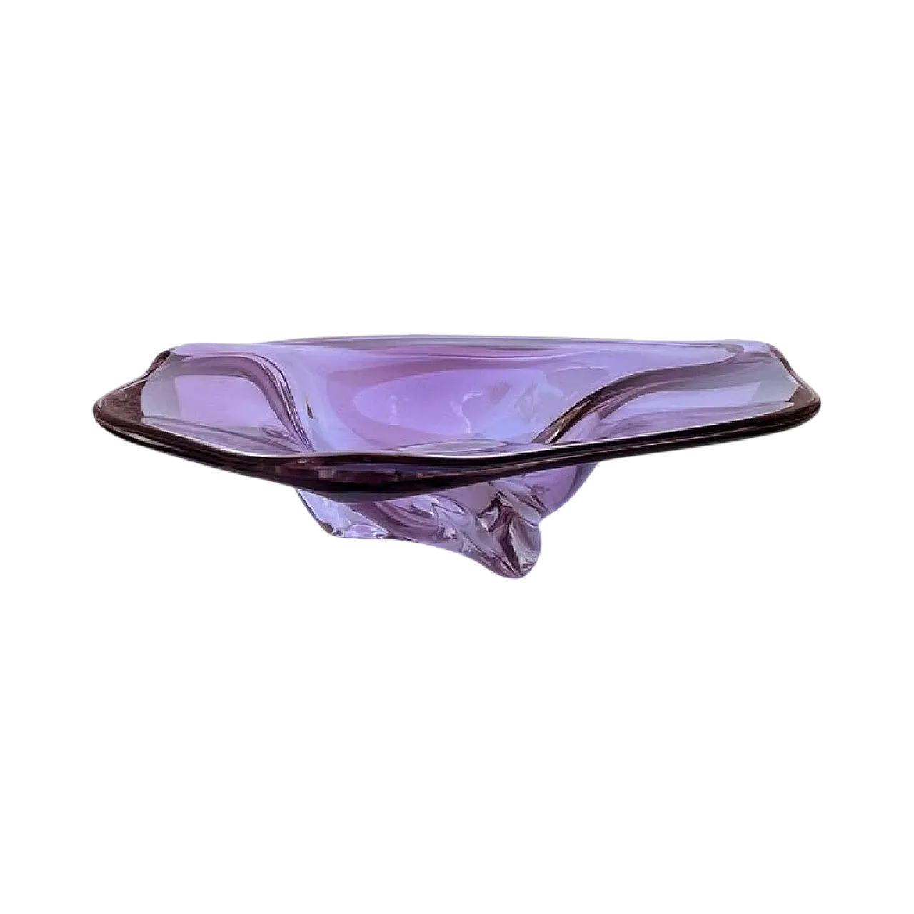 Glass bowl by M. Klinger, 1960s 10