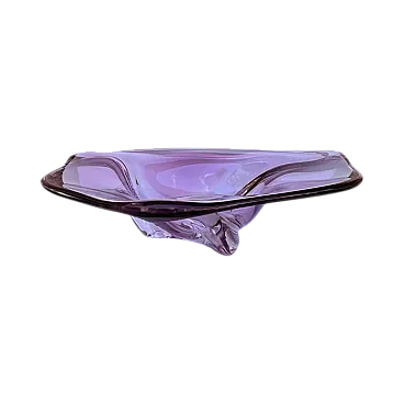 Glass bowl by M. Klinger, 1960s