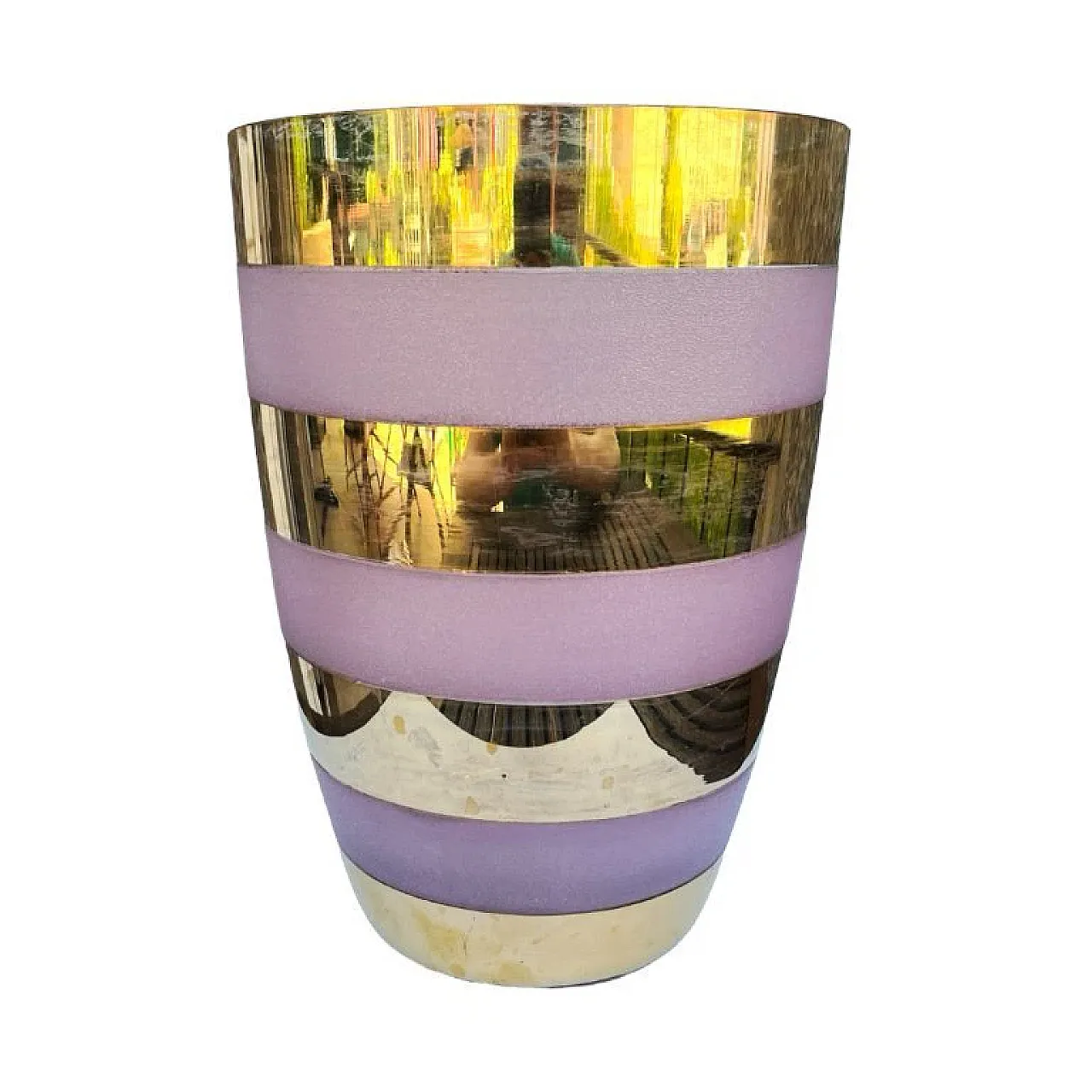 Large gilded vase, 1980s 1