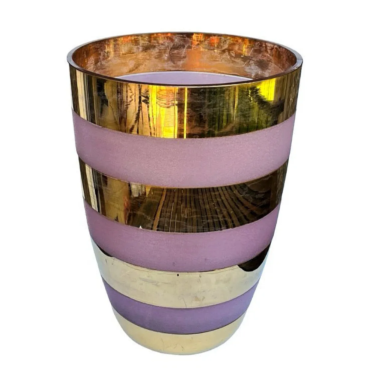 Large gilded vase, 1980s 7