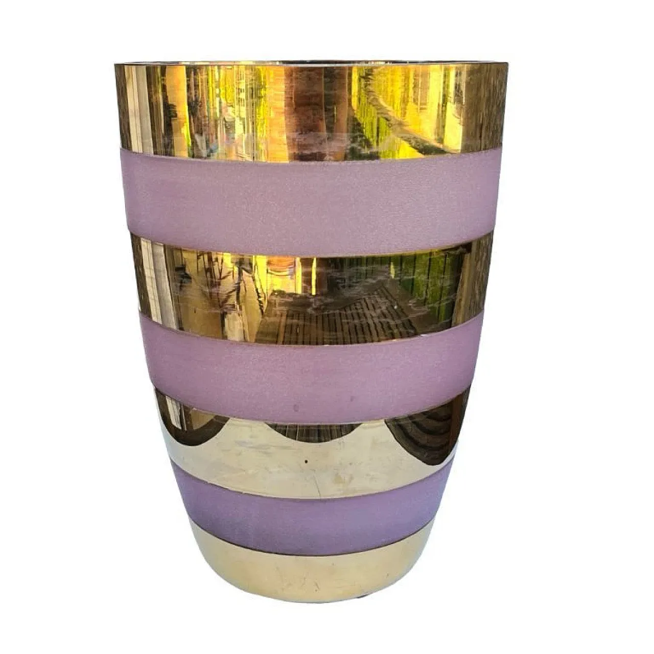 Large gilded vase, 1980s 9