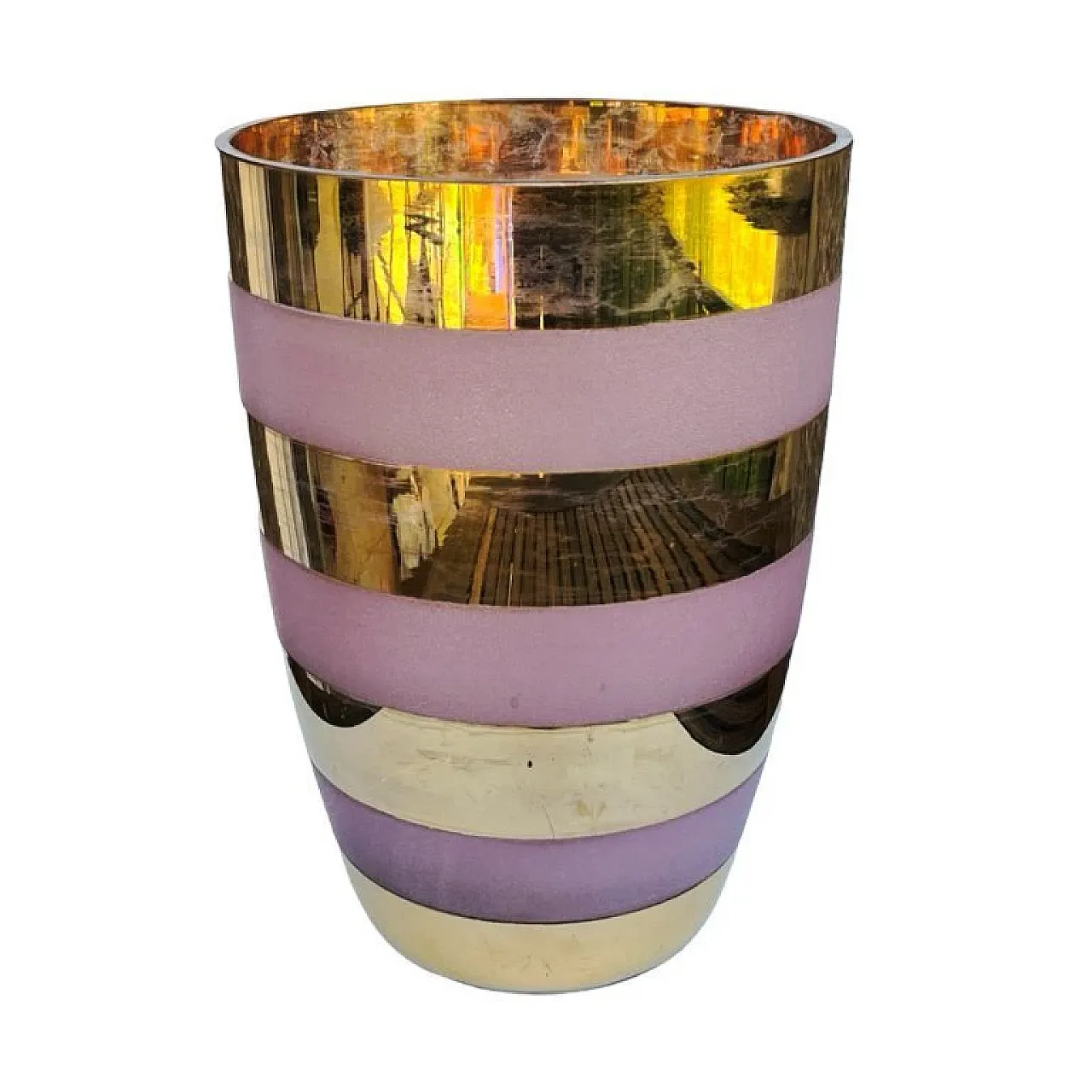 Large gilded vase, 1980s 10