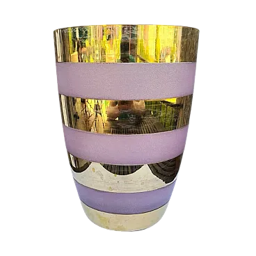 Large gilded vase, 1980s