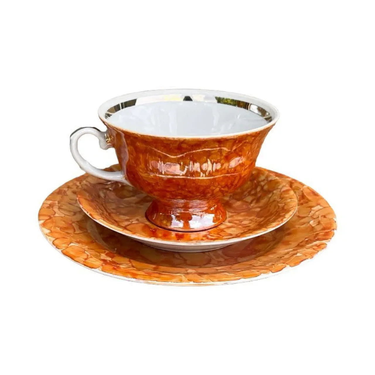 Marbled breakfast set, 1970s 1