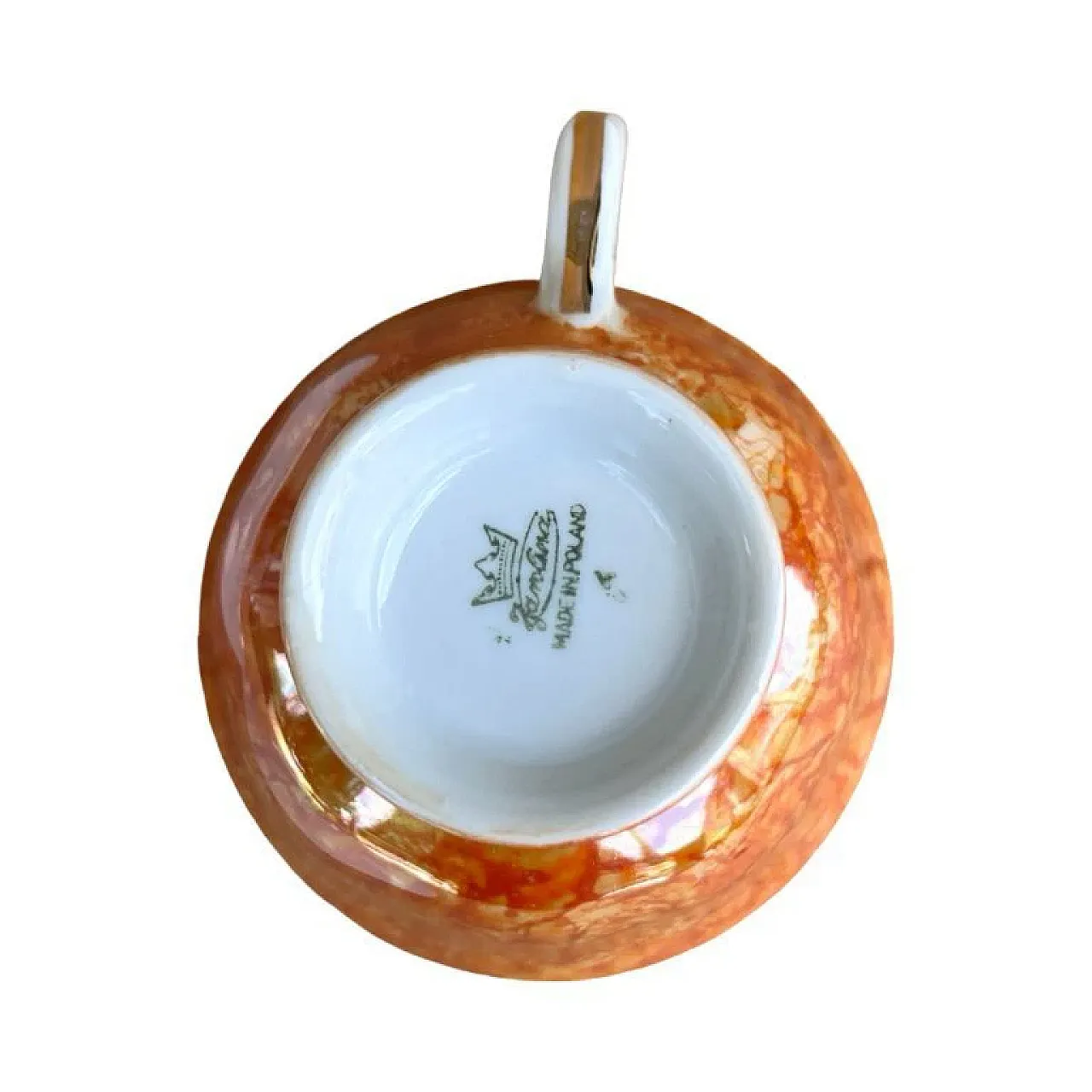 Marbled breakfast set, 1970s 3