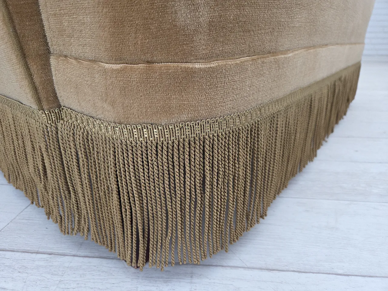 Danish 2-seater sofa, light green velour, 1970s 7