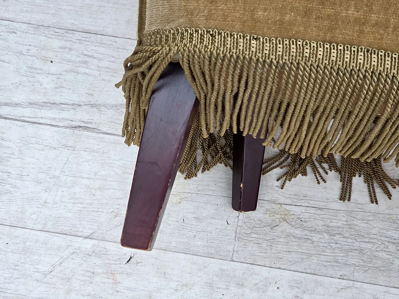 Danish 2-seater sofa, light green velour, 1970s 22