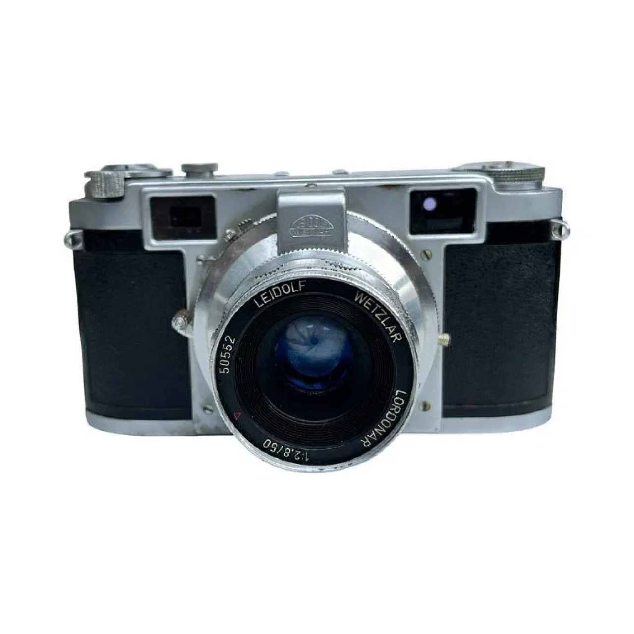 Leidolf Lordomat C35 camera with original case, 1950s 1