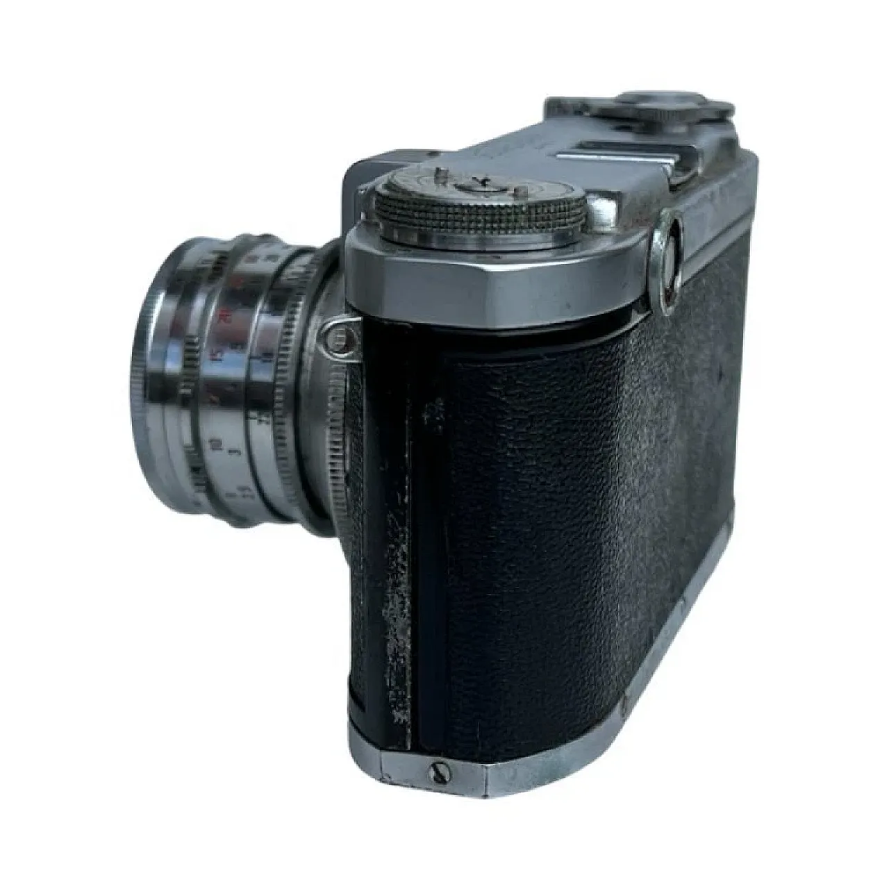 Leidolf Lordomat C35 camera with original case, 1950s 3