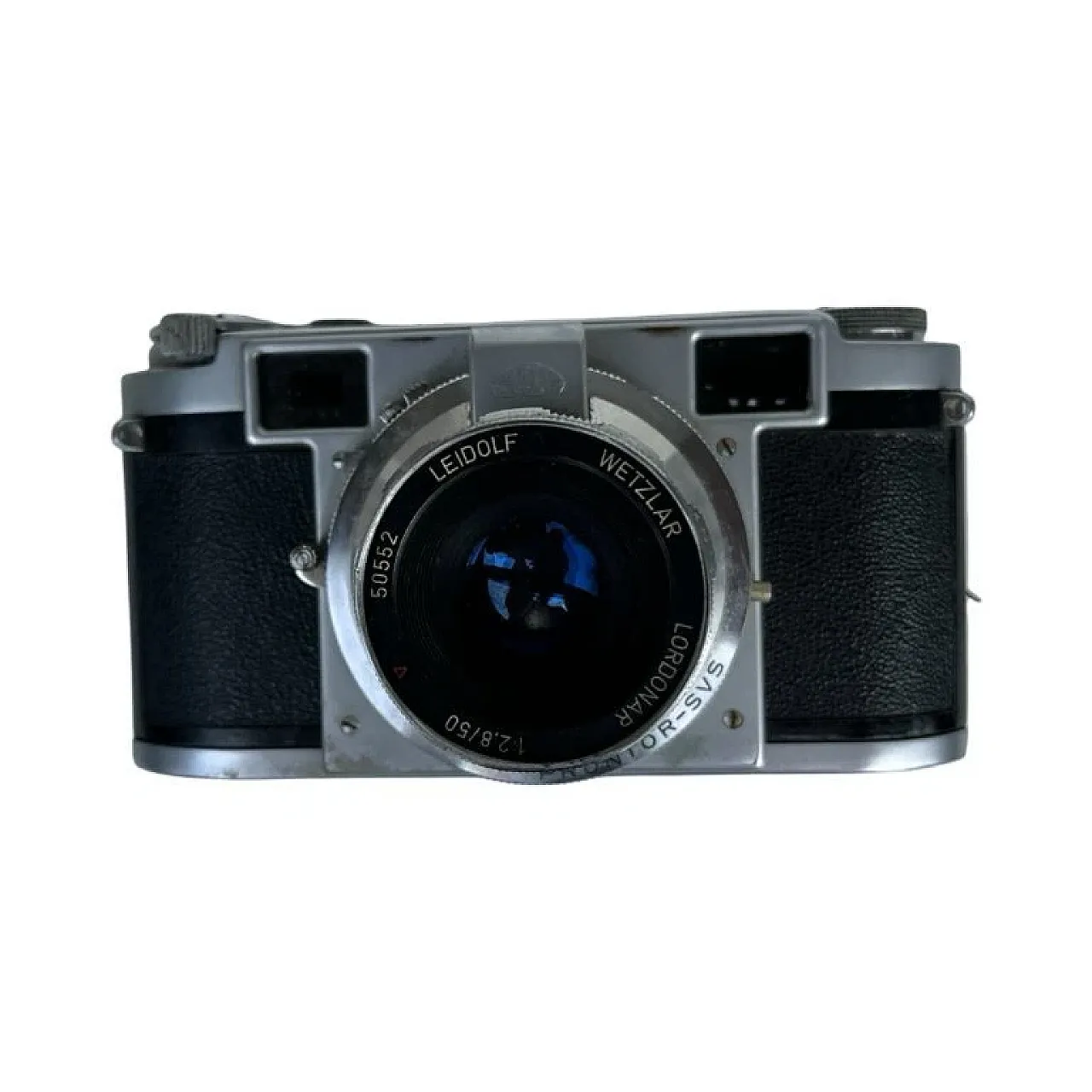 Leidolf Lordomat C35 camera with original case, 1950s 10