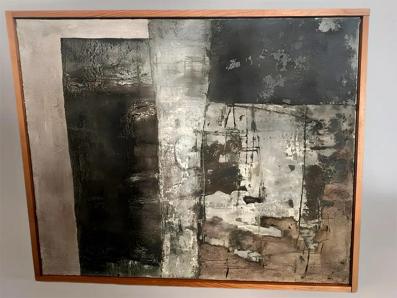 Abstract painting on canvas, 1980s 2