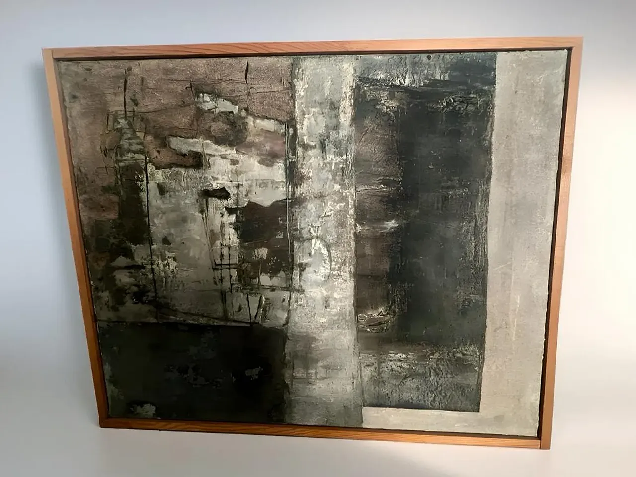 Abstract painting on canvas, 1980s 5