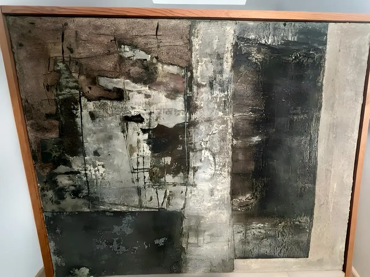 Abstract painting on canvas, 1980s 6