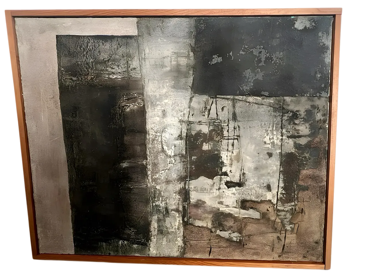 Abstract painting on canvas, 1980s 7