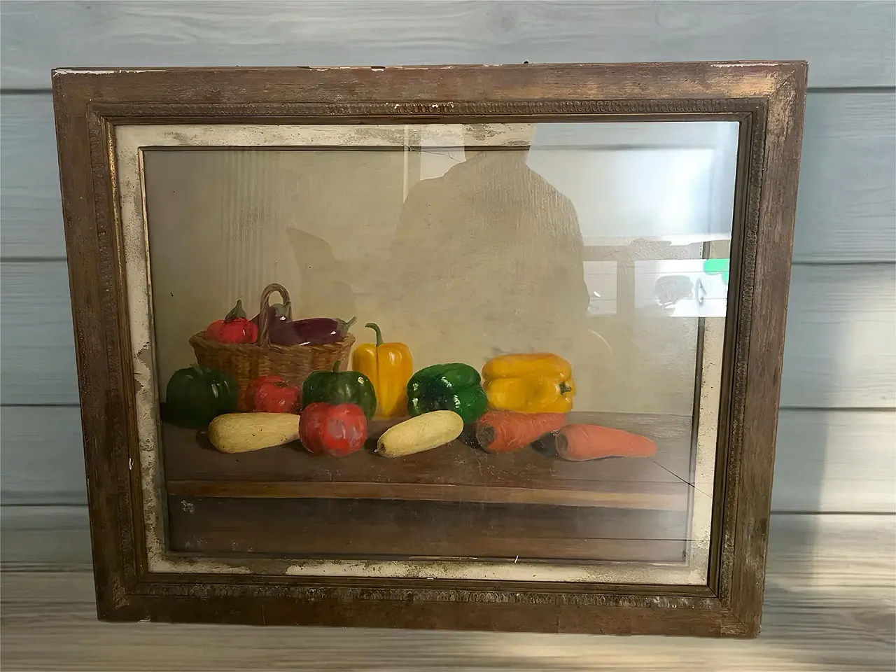 Still life with vegetables, oil painting, 1940s 2