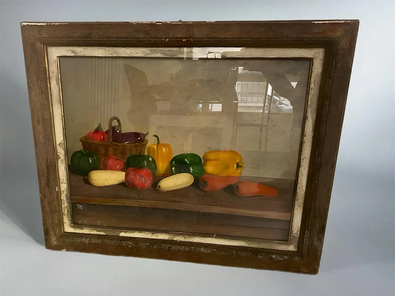 Still life with vegetables, oil painting, 1940s 4