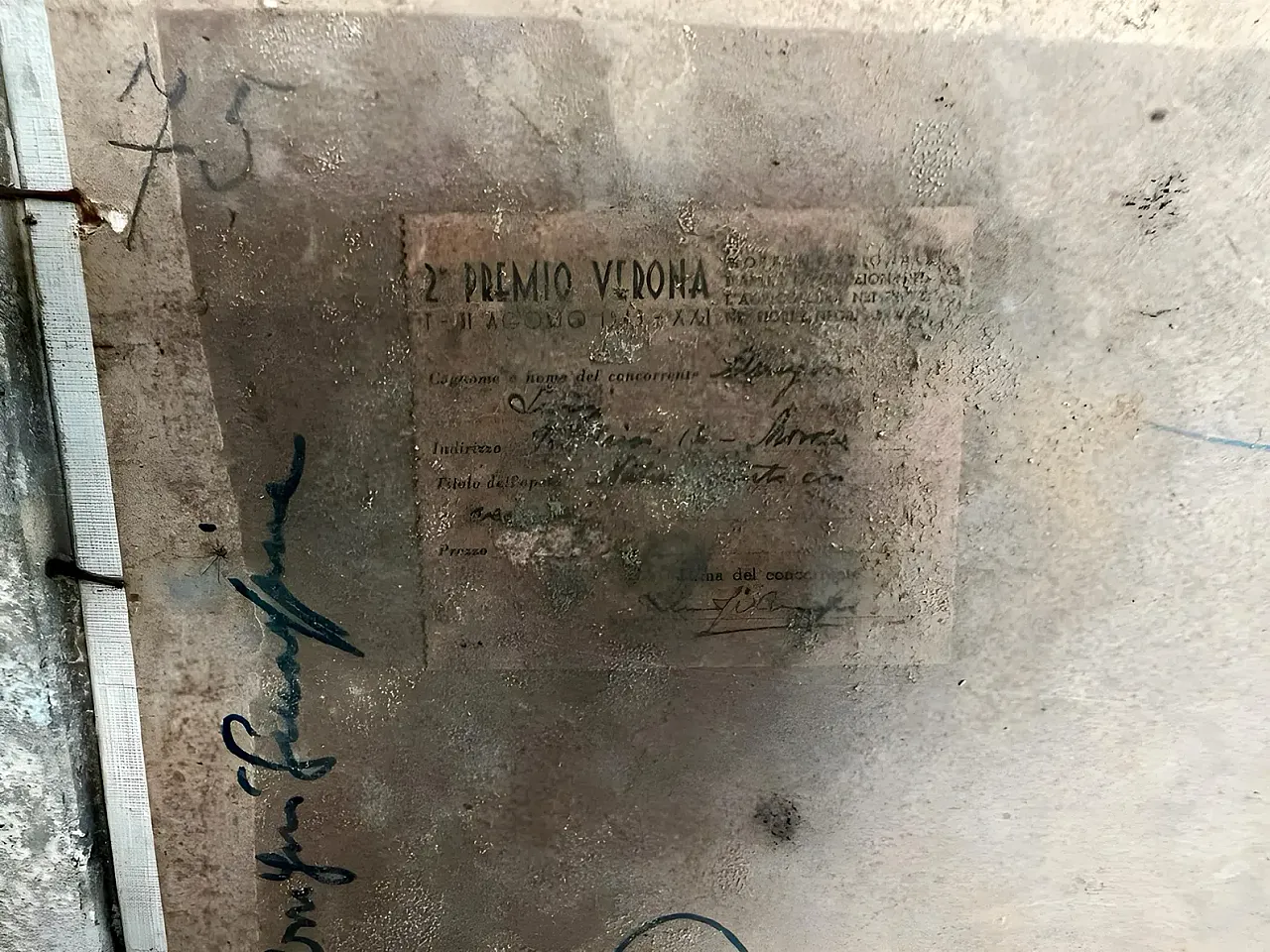 Dipinto a olio, natura morta con asparago, 1940s 4