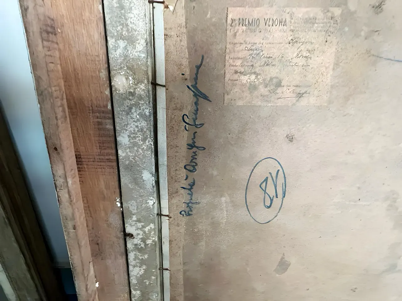 Dipinto a olio, natura morta con asparago, 1940s 11