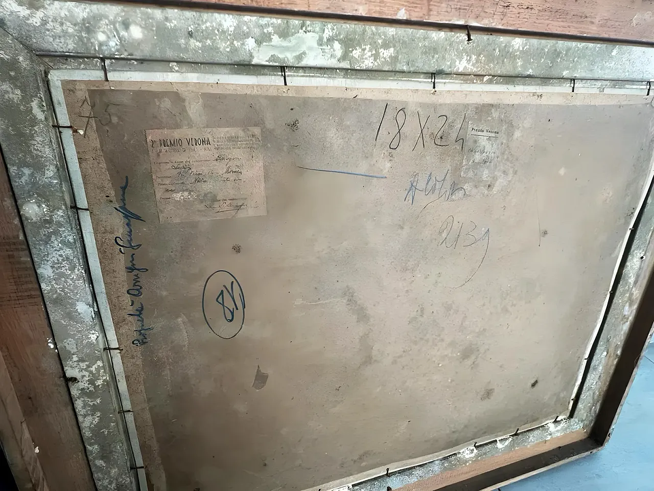 Dipinto a olio, natura morta con asparago, 1940s 12