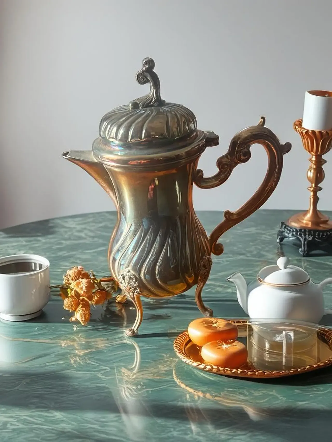 Silver coffee service, 19th century 3