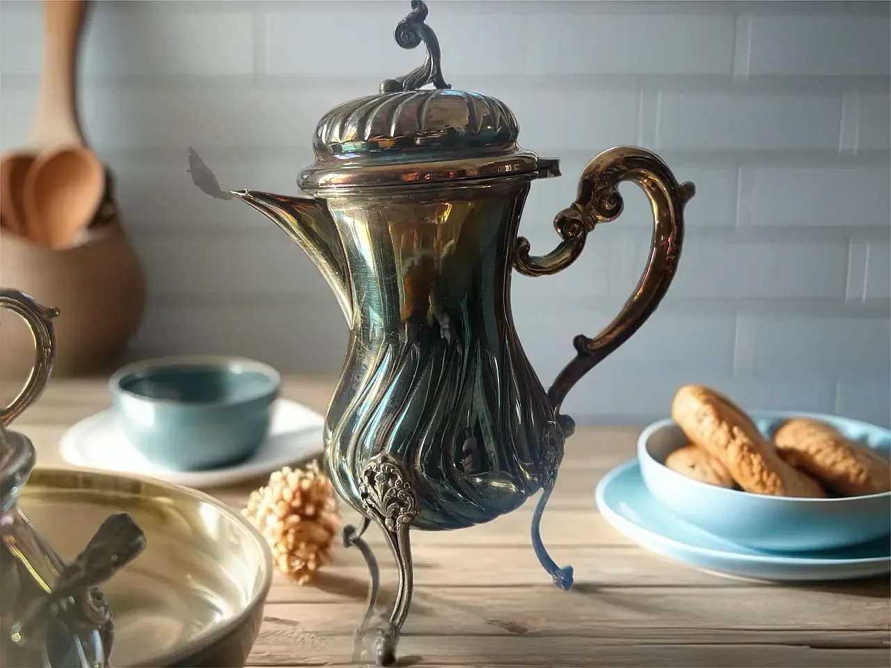 Silver coffee service, 19th century 6