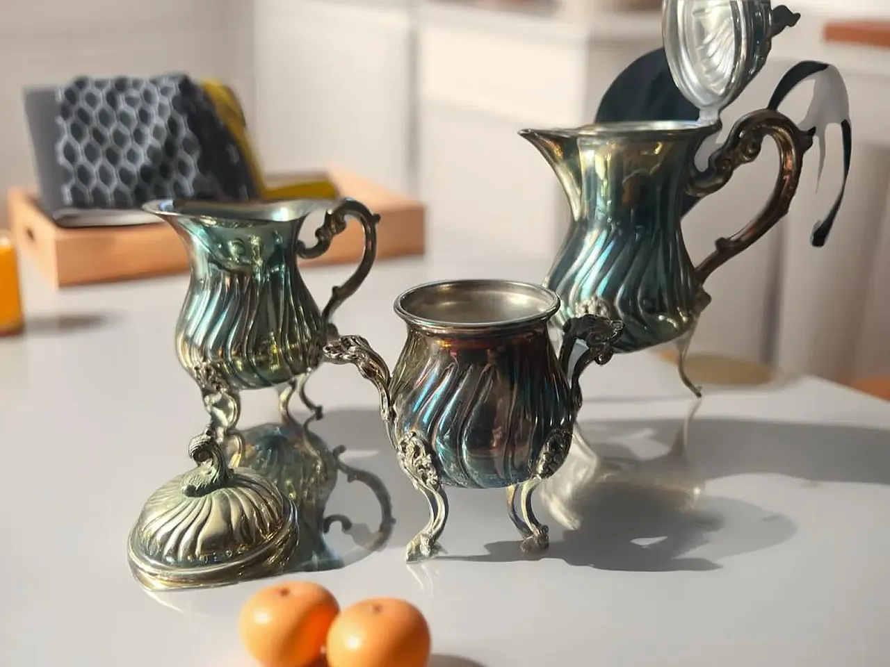 Silver coffee service, 19th century 7