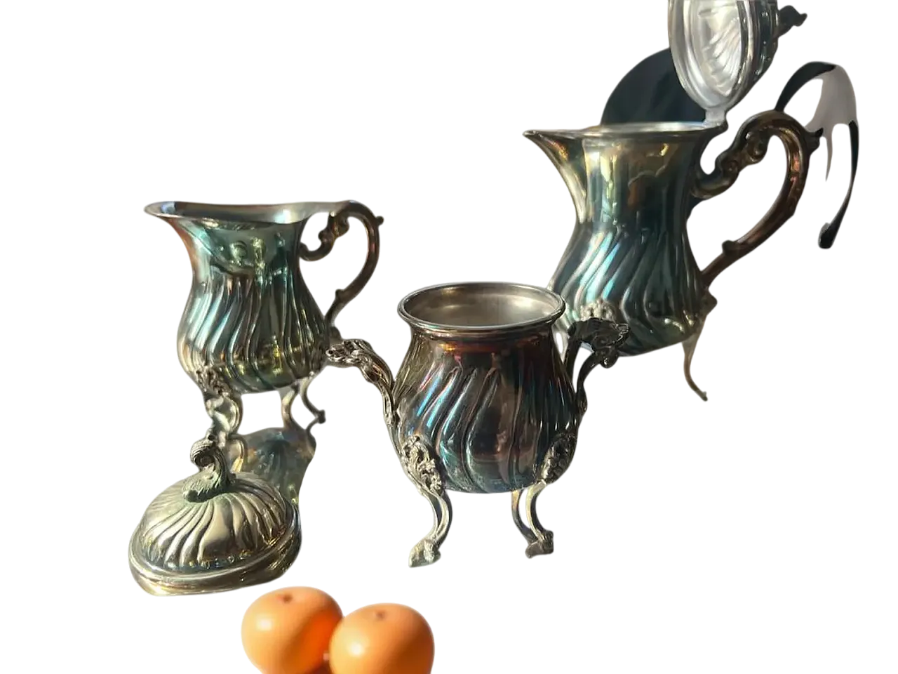 Silver coffee service, 19th century 11