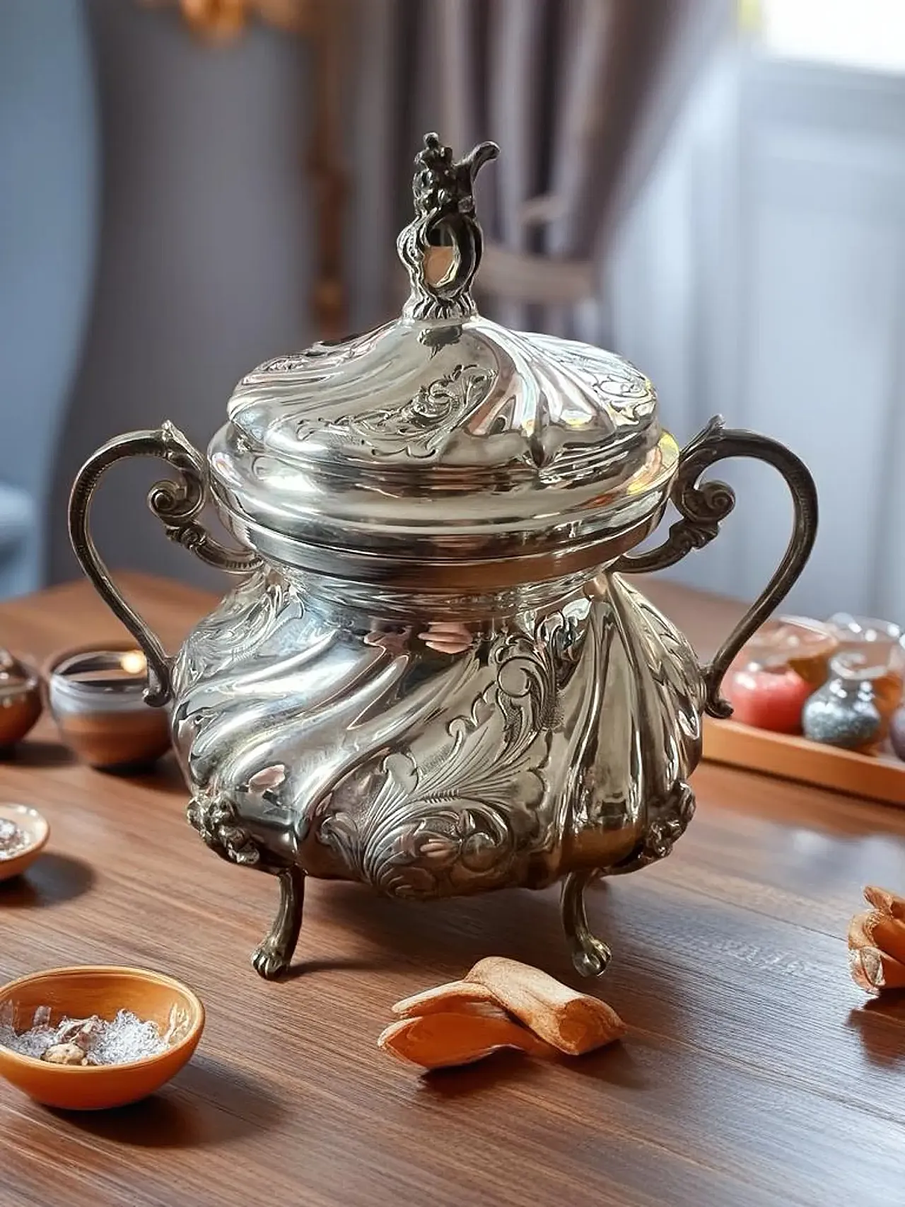 Zuccheriera in argento, anni '80 2