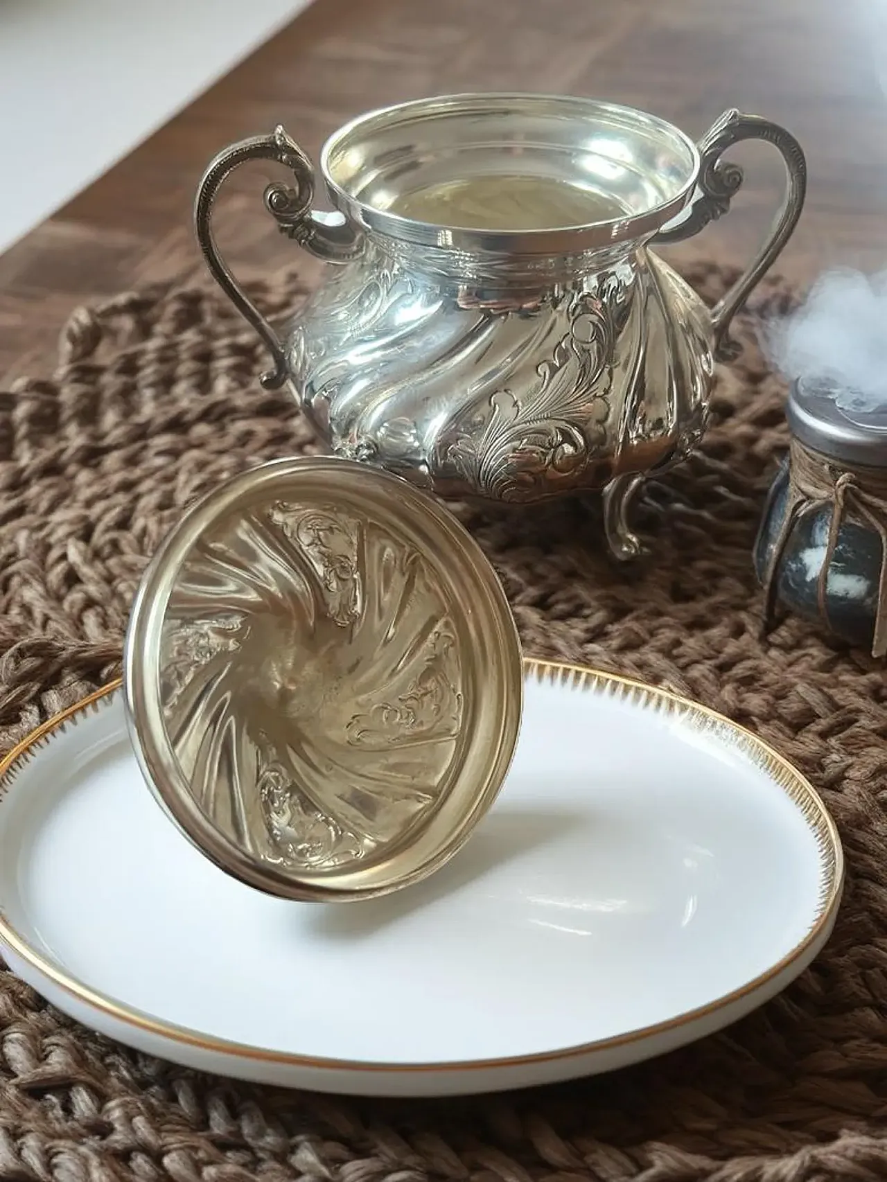 Zuccheriera in argento, anni '80 3