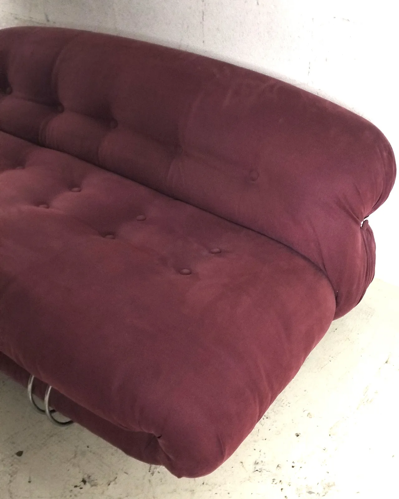 Soriana 2 seater sofa by Afra and Tobia Scarpa for Cassina, 70s 7