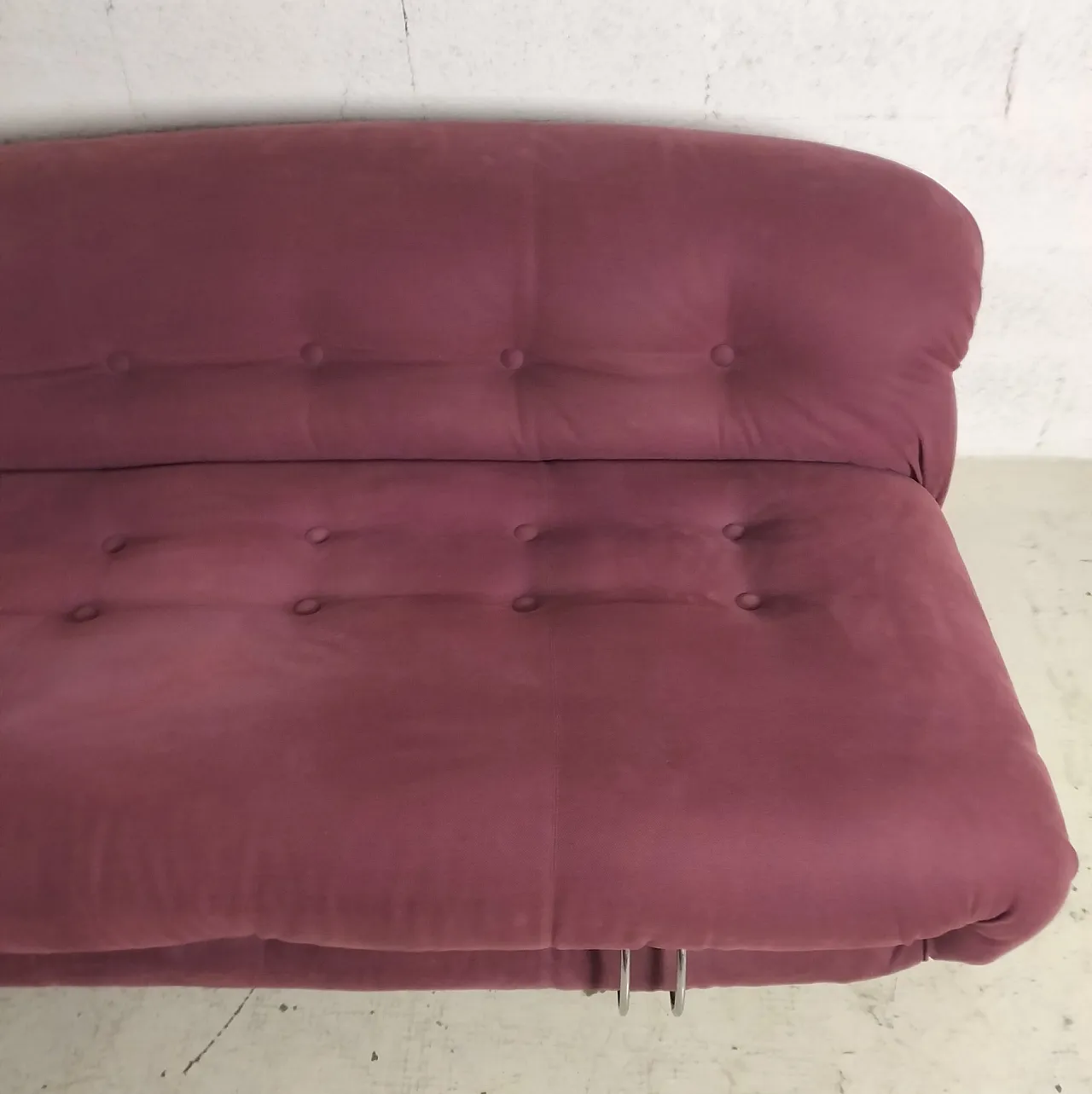 Soriana 2 seater sofa by Afra and Tobia Scarpa for Cassina, 70s 12