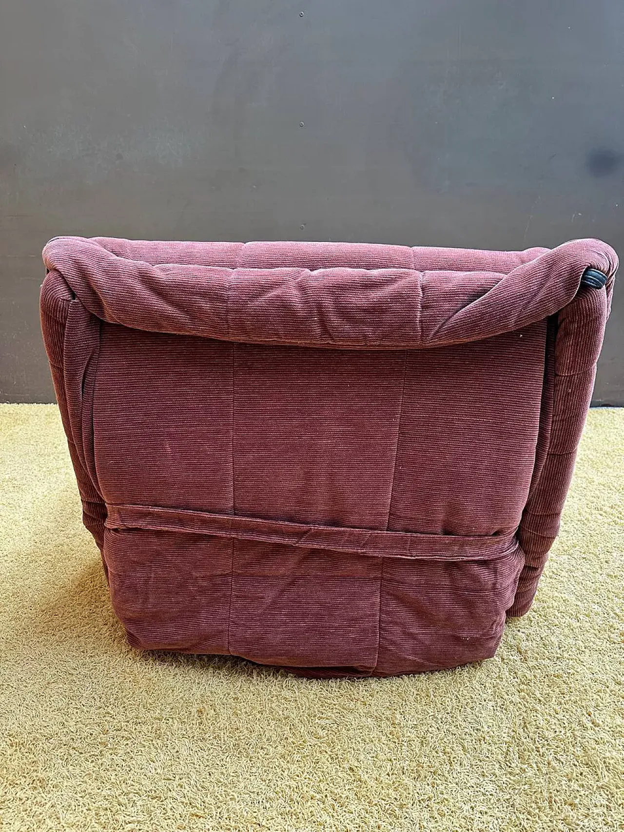 Poltrona letto Cinna in velluto, fine '900 5