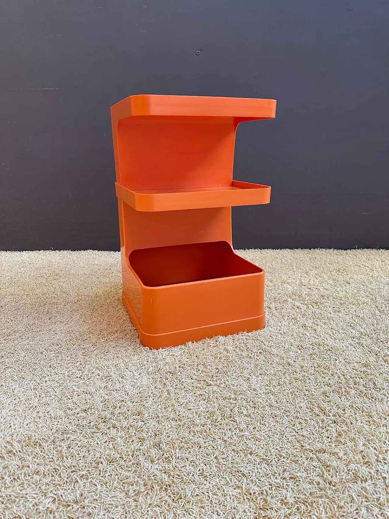 Prisunic Flair plastic bedside table, 1970s 2