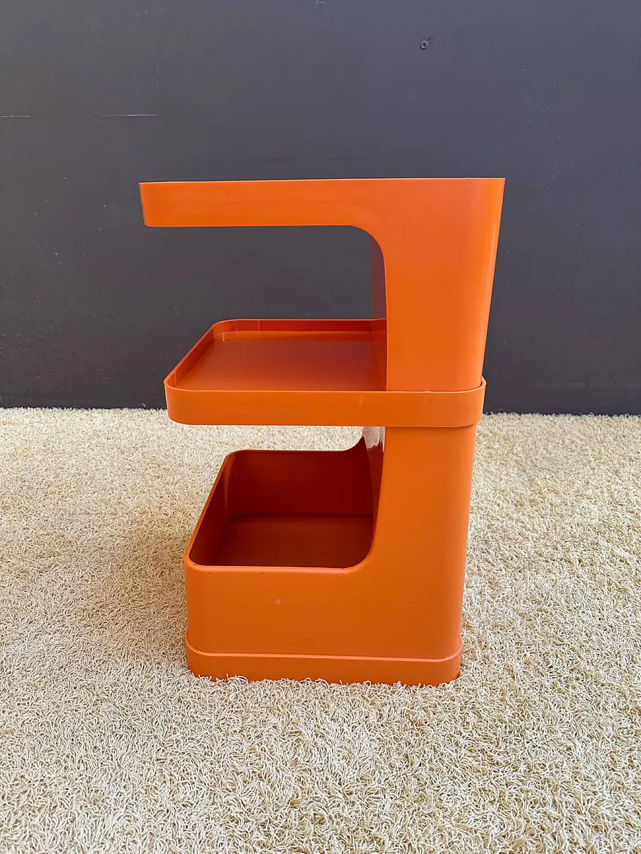 Prisunic Flair plastic bedside table, 1970s 5