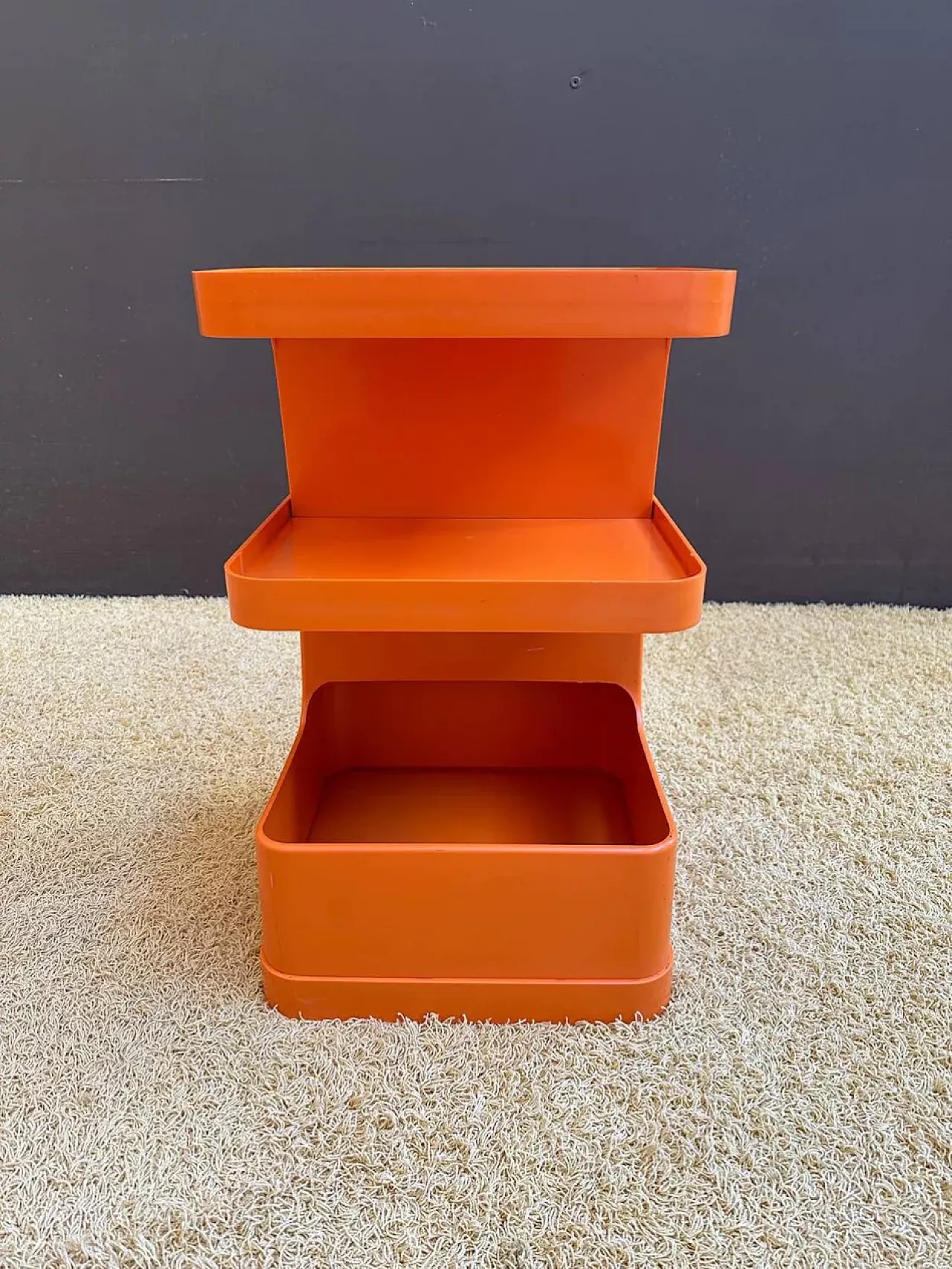 Prisunic Flair plastic bedside table, 1970s 6