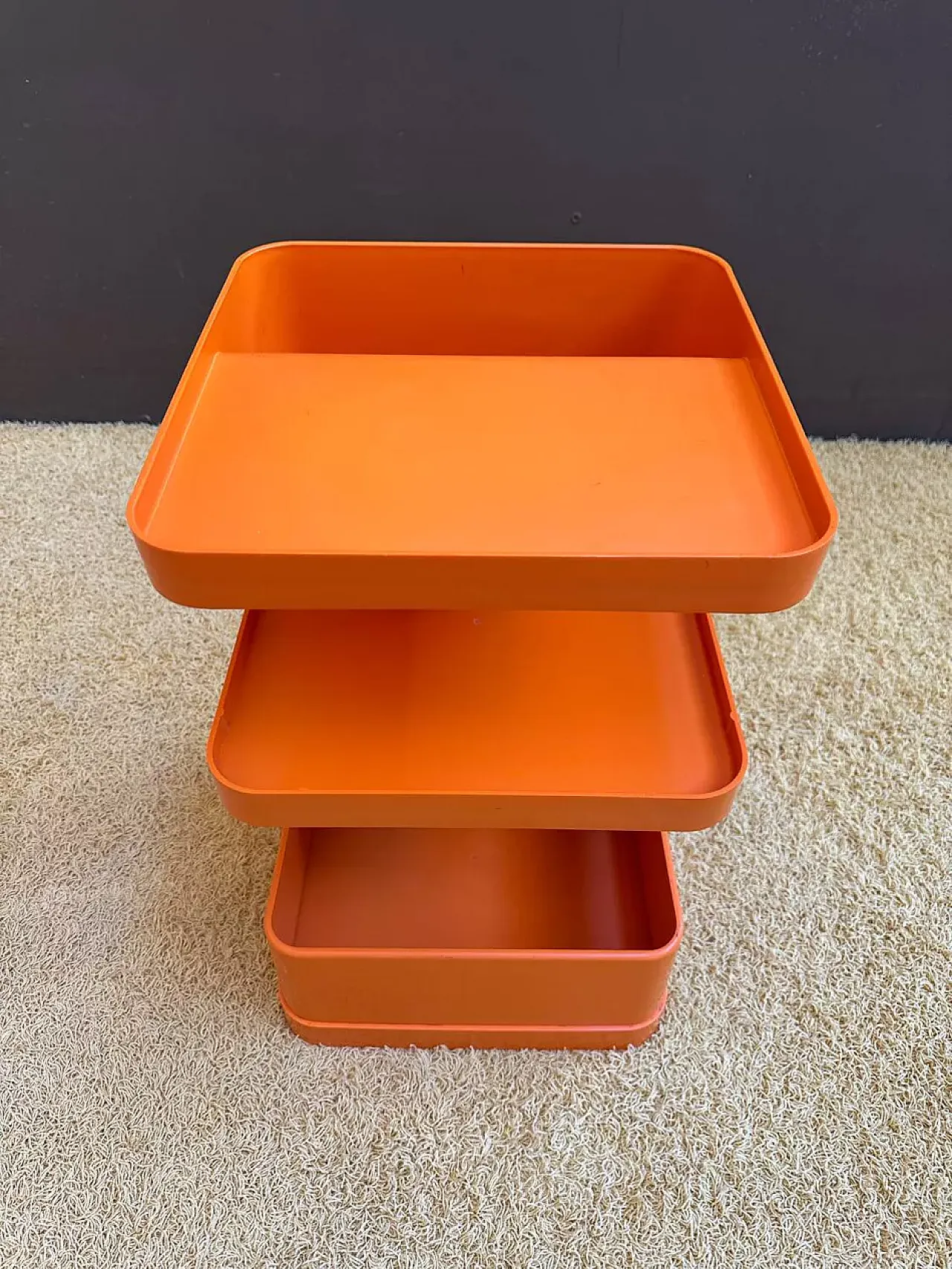 Prisunic Flair plastic bedside table, 1970s 7