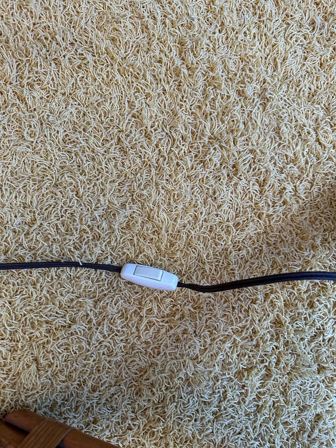 Floor lamp with rattan tripod, 1970s 11