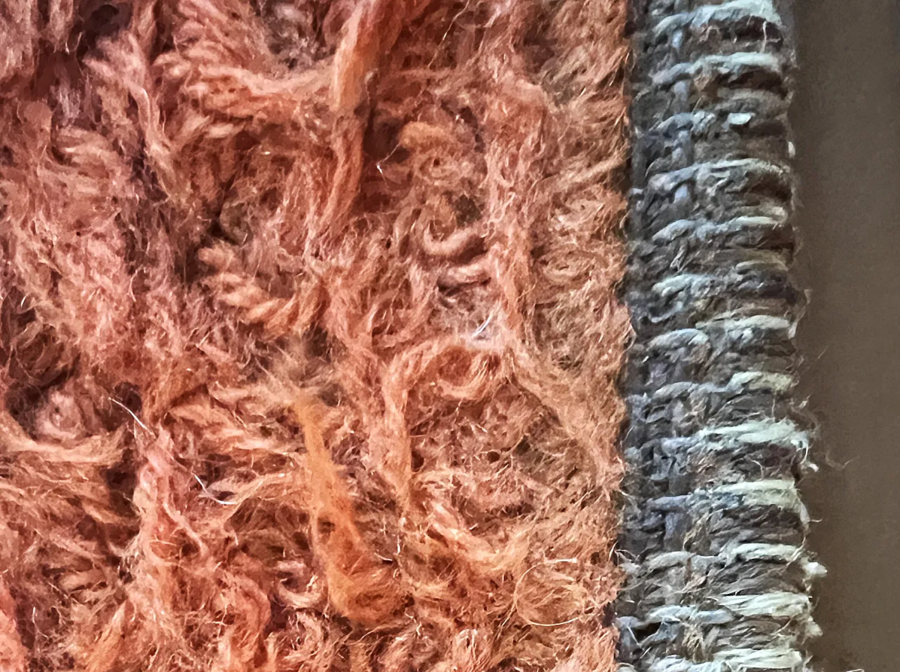 Tappeto in lana design geometrico, anni '70 5